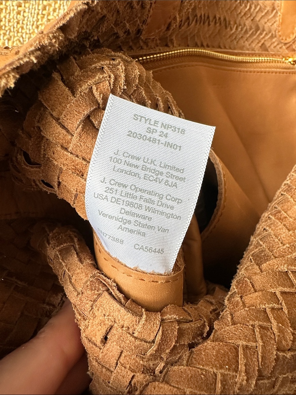 Madewell Woven Leather Tote in Brown - Picture 7 of 8